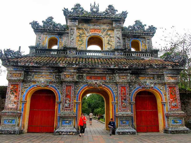 Hien Nhon Gate on the left of the Imperial City Hien Nhon Gate on the left of the Imperial City