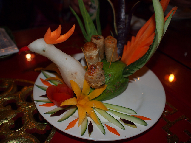 A typical royal dish served to tourists A typical royal dish served to tourists
