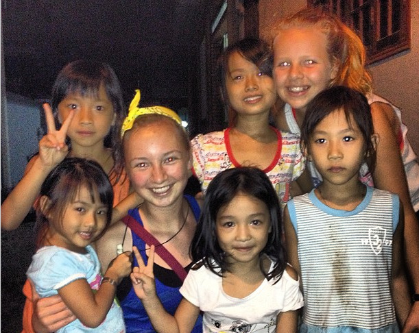 From Evie – “Best night so far! We ate dinner at a local family’s house and were entertained by these adorable young girls! We sang songs, danced, gave piggyback rides and laughed all night! #nieceproject” From Evie – “Best night so far! We ate dinner at a local family’s house and were entertained by these adorable young girls! We sang songs, danced, gave piggyback rides and laughed all night! #nieceproject”