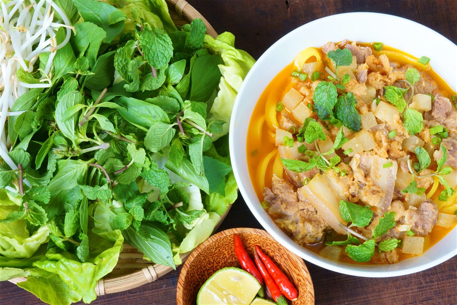 A bowl of mi quang © xuanhuongho / Shutterstock A bowl of mi quang © xuanhuongho / Shutterstock